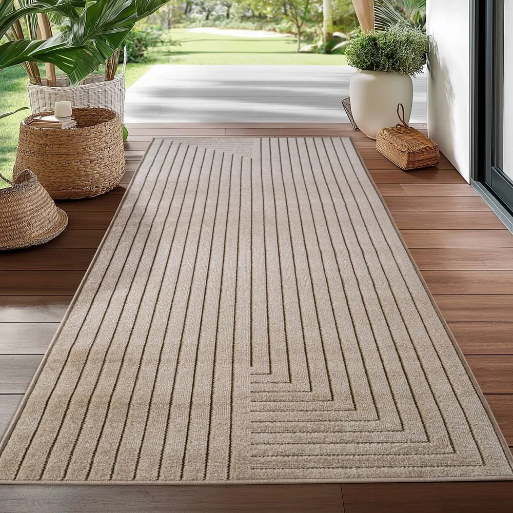Beżowy chodnik odpowiedni na zewnątrz 80x250 cm Nova 1202 – Ayyildiz Carpets