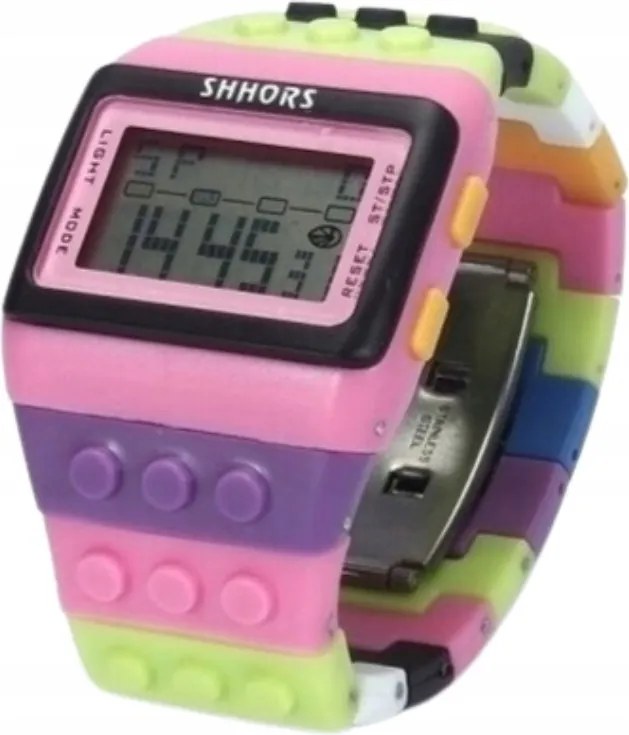 Klockowy cyfrowy zegarek dla dziecka regulowany różne kolory