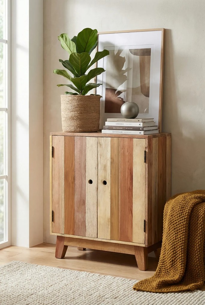 Drewniana szafka na nóżkach H8-K89