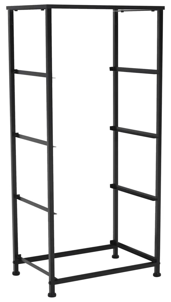 Komoda z szufladami z tkaniny PALMERA, czarny