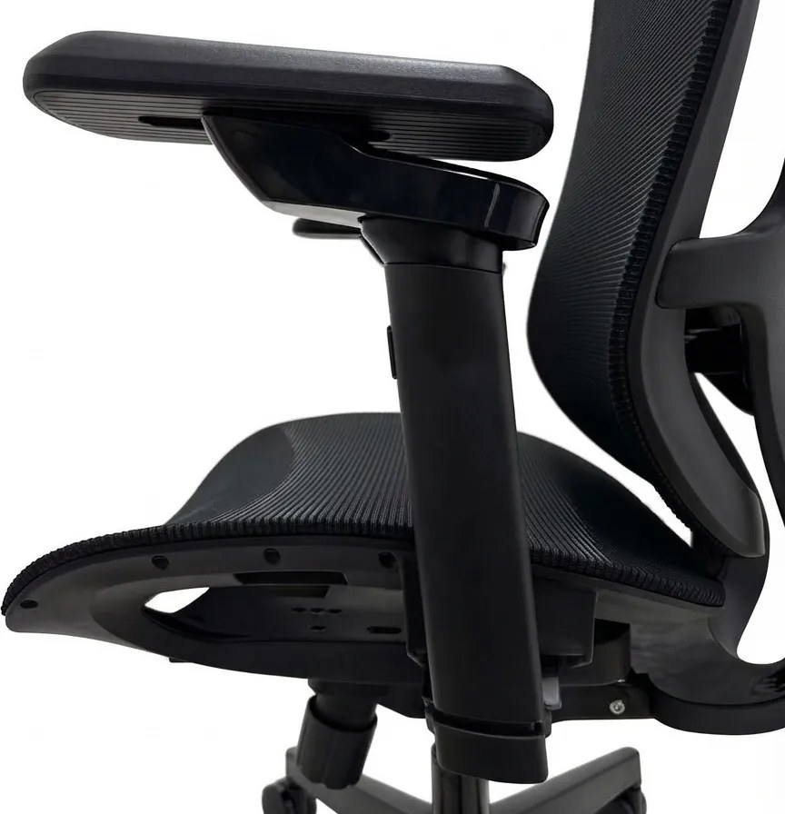 Fotel biurowy ergonomiczny siatkowy Basten, zgodny z normą BHP