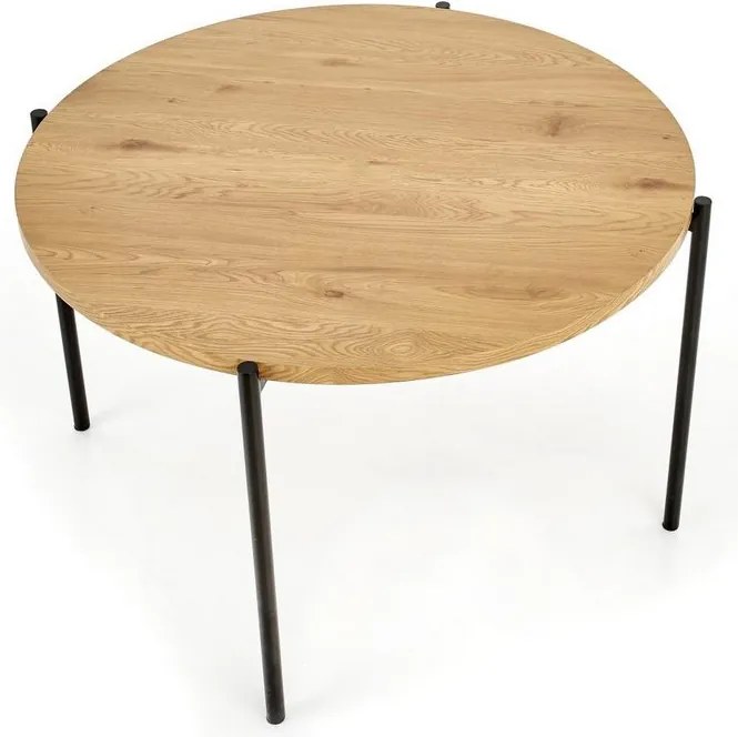 Okrągły stół do jadalni na stalowych nogach Morgan