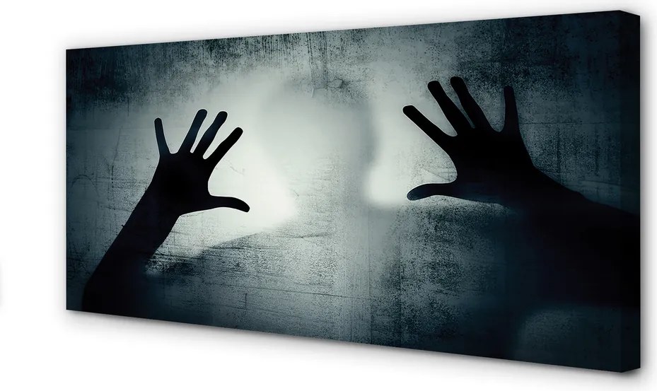 Obraz na płótnie Cień Rąk i Głowy