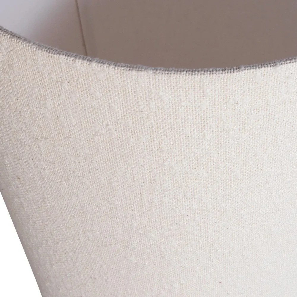 Beżowa lampa stojąca z tekstylnym kloszem (wysokość 187 cm) Loft – WOOOD