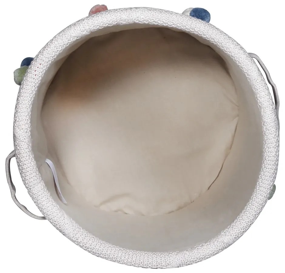 Jasnobrązowy tekstylny dziecięcy kosz na zabawki ø 30x35 cm Taupe – Kindsgut