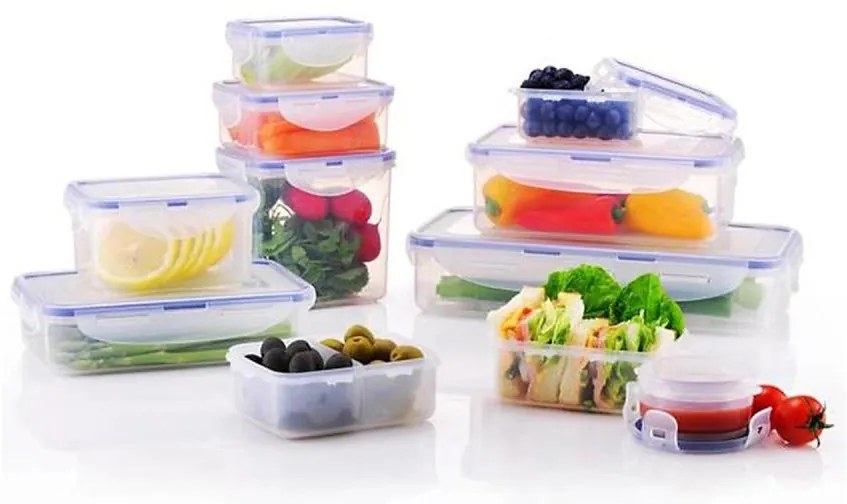 Zestaw 11 pojemników na żywność LOCK