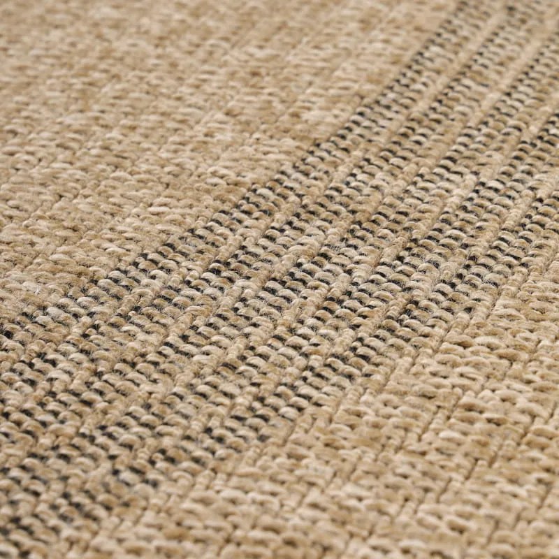 Dywan zewnętrzny okrągły Comilla beżowo-antracytowy 160 cm x 160 cm