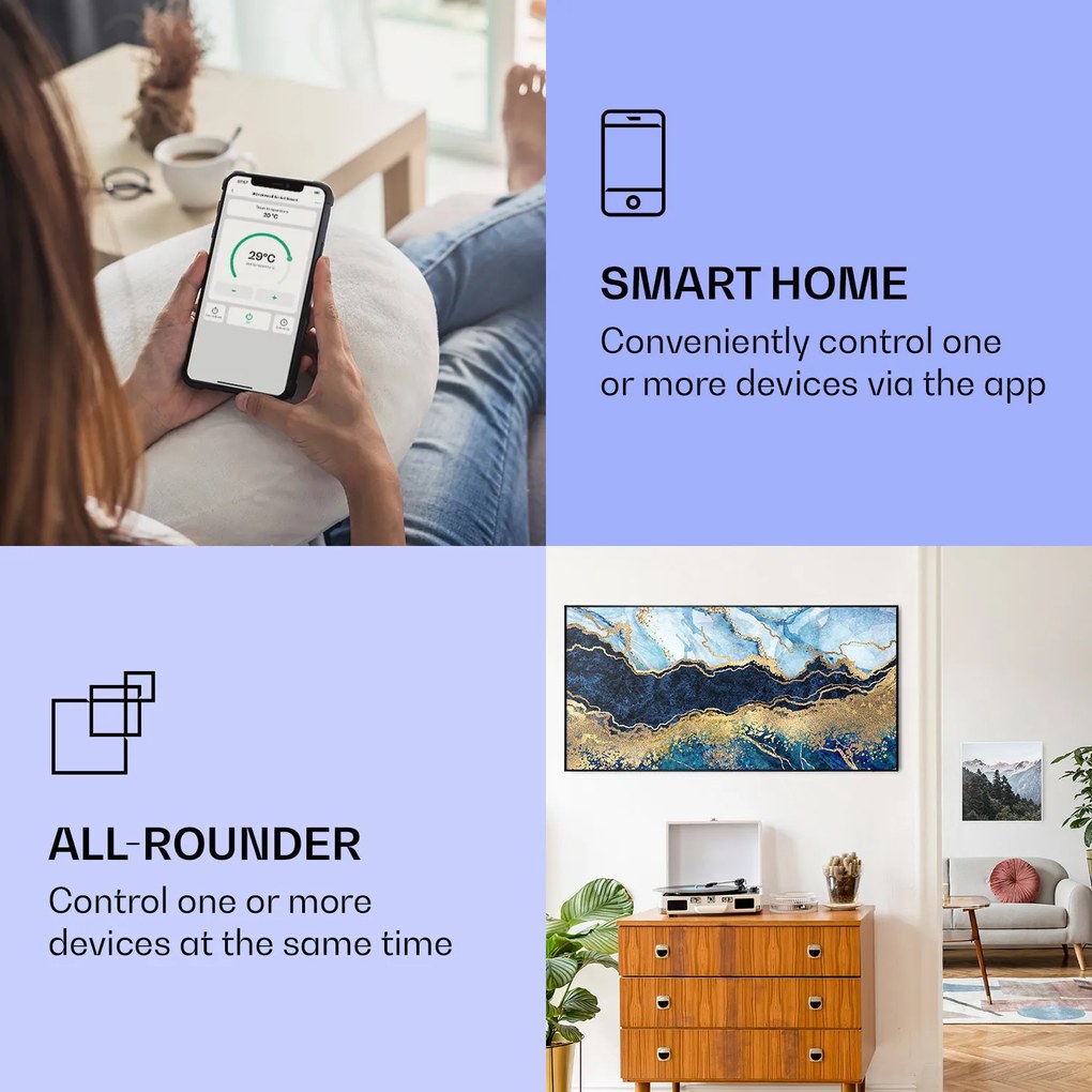 Klarstein Wonderwall Air Art Smart Panel grzewczy na podczerwień
