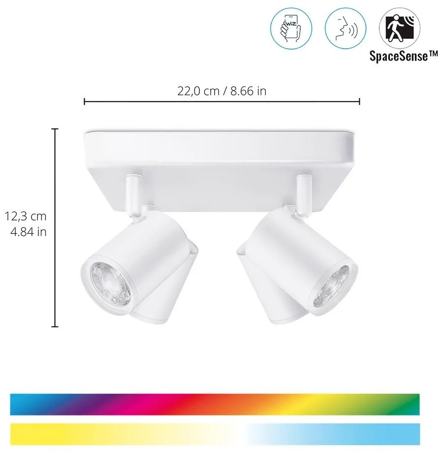 Inteligentna lampa punktowa z gwintem GU10 5 W Imageo – WiZ
