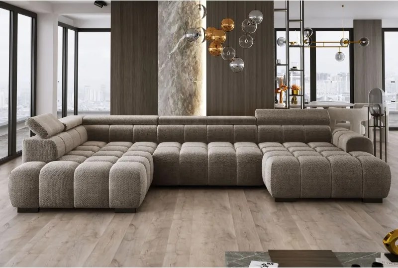 Narożnik BULL XL Lewostronny z elektryczną funkcją regulacji tkanina Eden 04 WERSAL