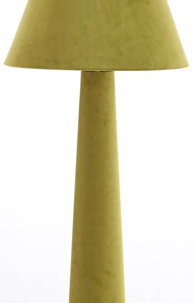 Zielona lampa stojąca z tekstylnym kloszem (wysokość 168 cm) Devia – Light &amp; Living