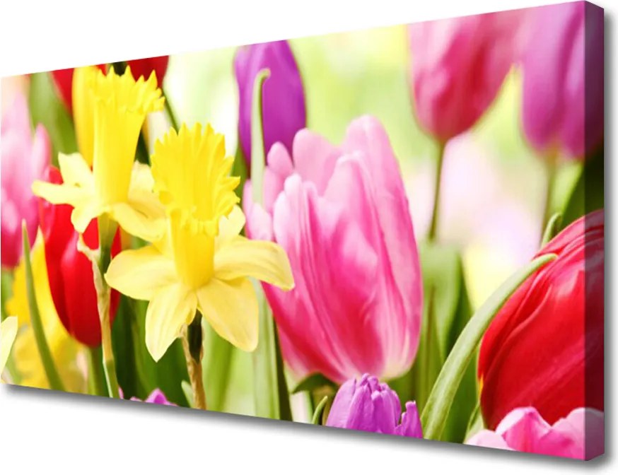 Obraz canvas Romantyczna Natura w Kwiatach