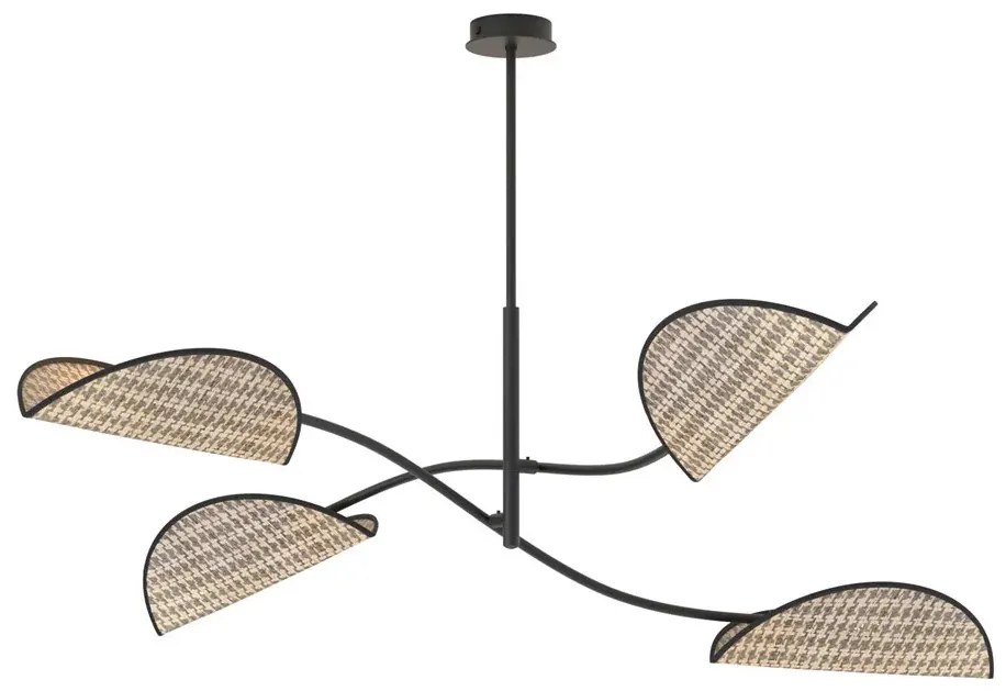 Wisząca brązowa lampa sufitowa - M130-Urdom