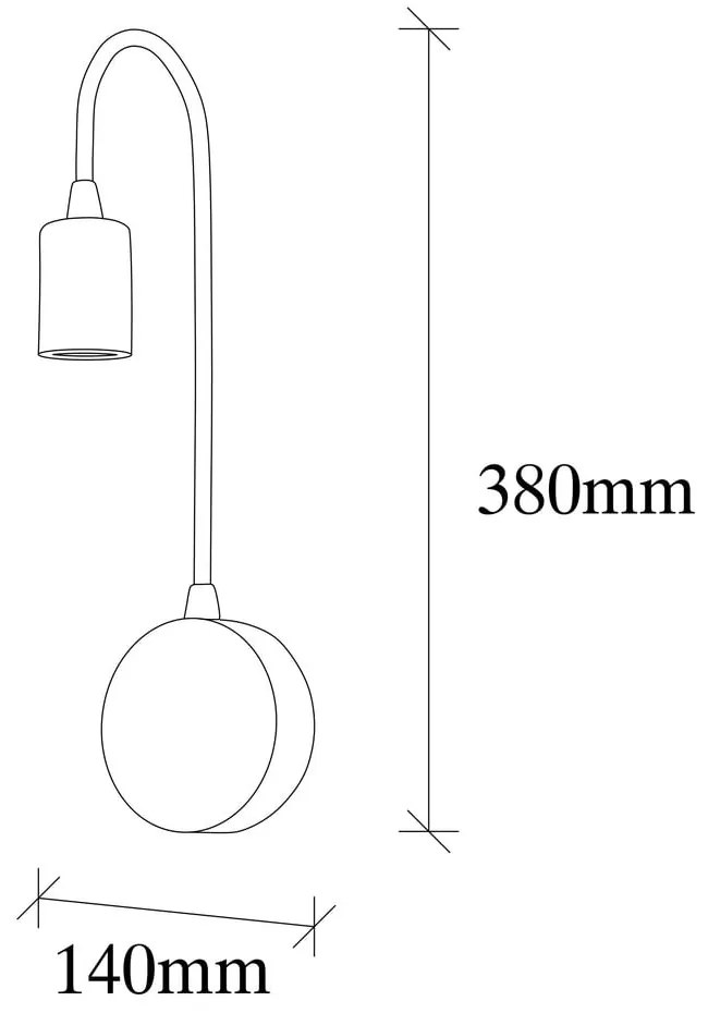 Czarny kinkiet Baston – Opviq lights