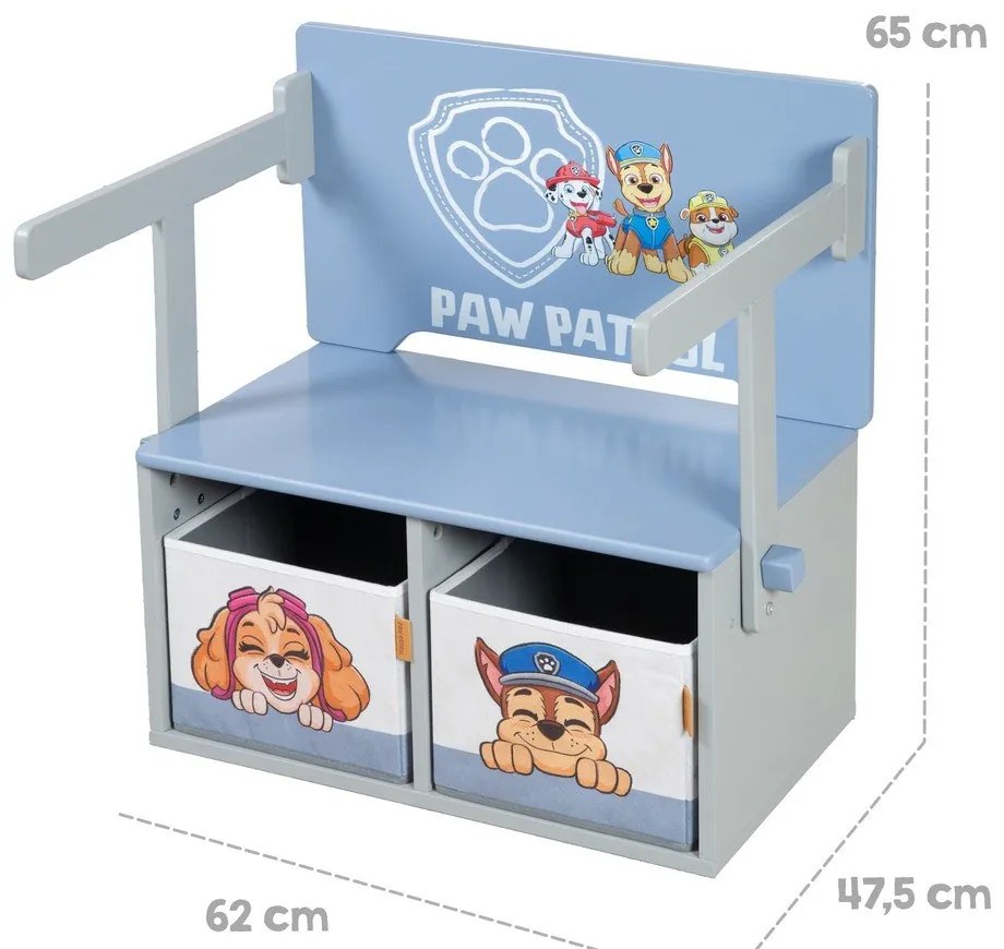 Niebieska ławka dziecięca Paw Patrol – Roba