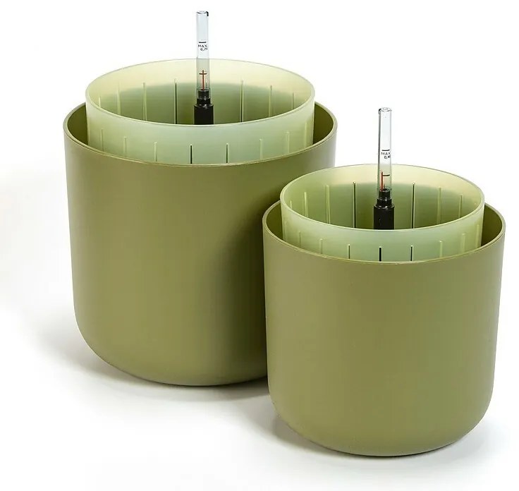 Plastia Doniczka samonawadniająca Tolita Air zielony, śr. 16 cm, śred. 16 cm