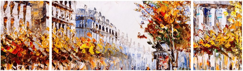 Obraz - Ulica w Paryżu (170x50 cm)