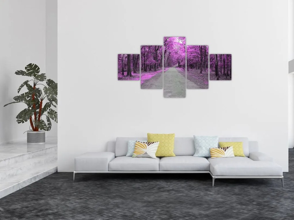 Obraz - Ścieżka przez park (125x70 cm)