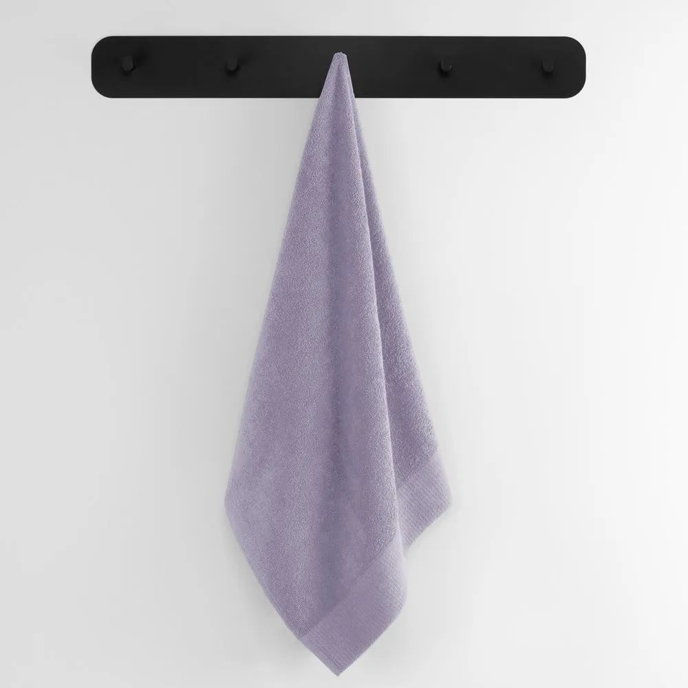 Lawendowy bawełniany ręcznik frotte 30x50 cm Amari – Restilo