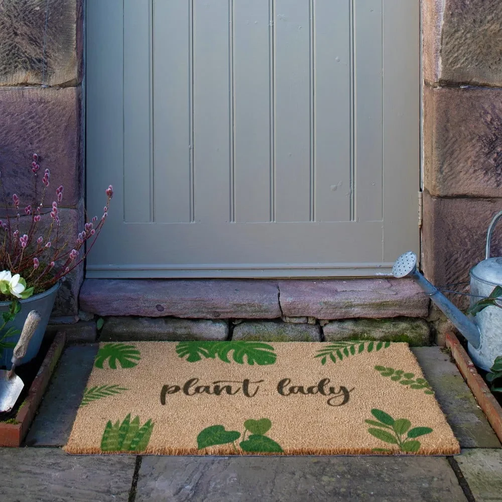 Wycieraczka z włókna kokosowego 60x90 cm Plant Lady – Artsy Doormats