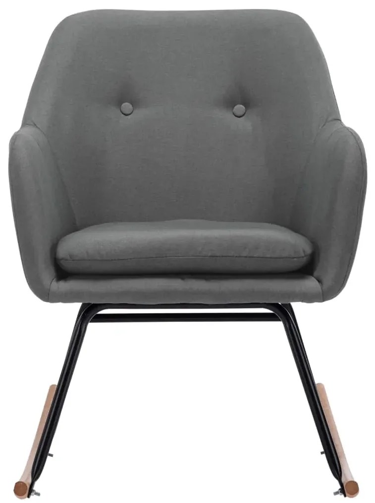 Jasnoszary nowoczesny fotel bujany C6-D65