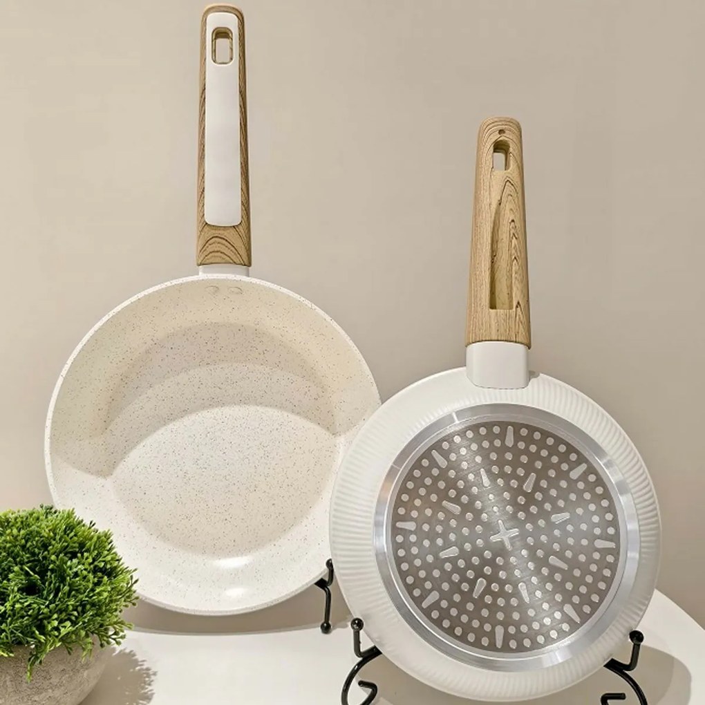 Kitchisimo Patelnia z powłoką ceramiczną Bianco 28 cm, śred. 28 cm