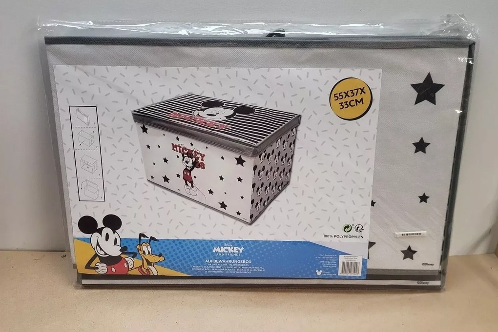 Pojemnik na zabawki MICKEY MOUSE 55x37 cm szary