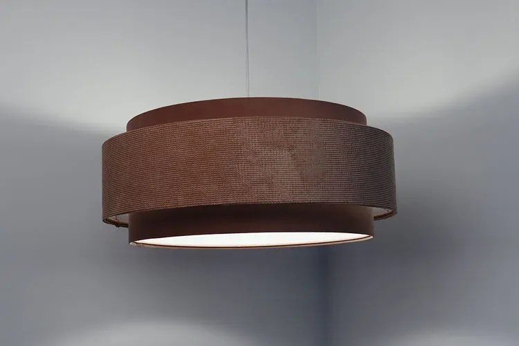 Różowa lampa wisząca z podwójnym abażurem - 5X A353 M5-T62