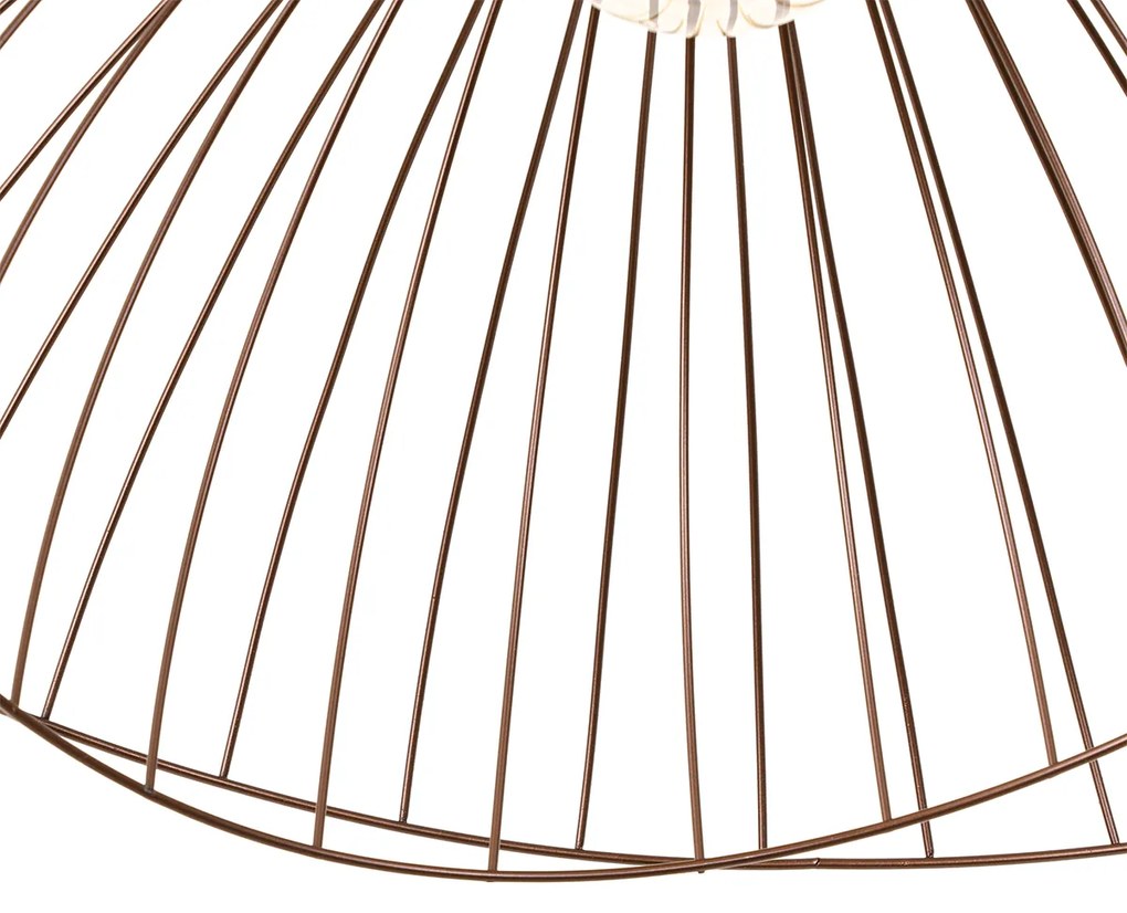 Designerska lampa sufitowa brązowa 45 cm - PuaDesignerski Oswietlenie wewnetrzne