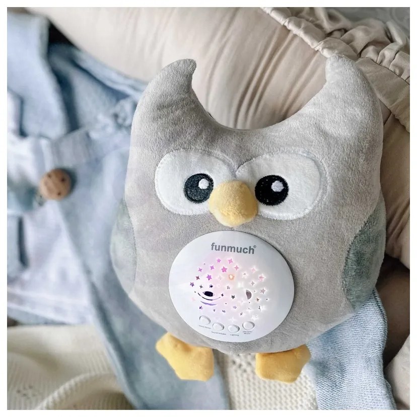 Woopie baby przytulanka usypiacz projektor 2w1 sówka - 10 kołysanek