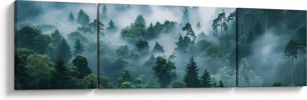 Obraz - Las we mgle (170x50 cm)