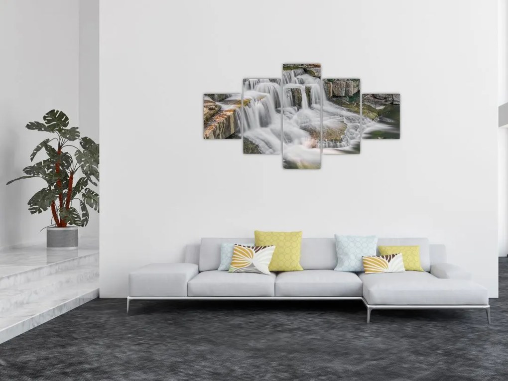 Obraz wodospadów (125x70 cm)