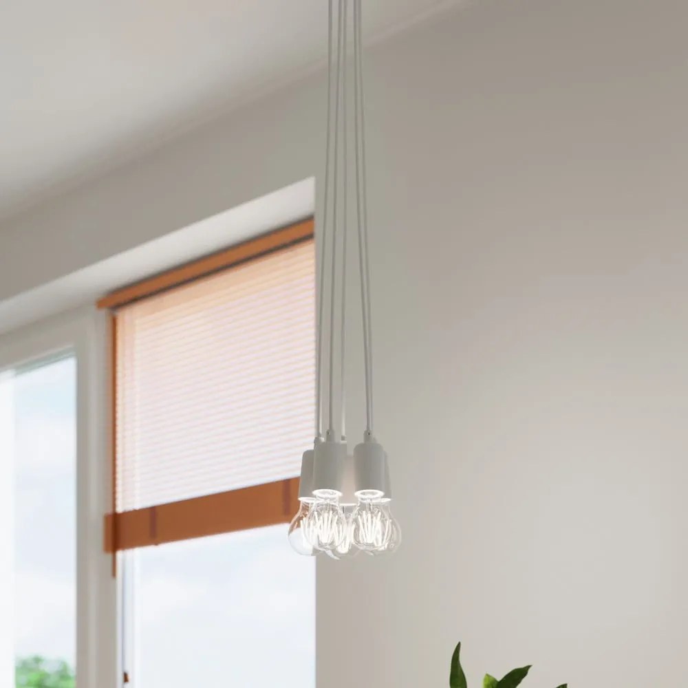 Biała lampa wisząca ø 15 cm Rene – Nice Lamps