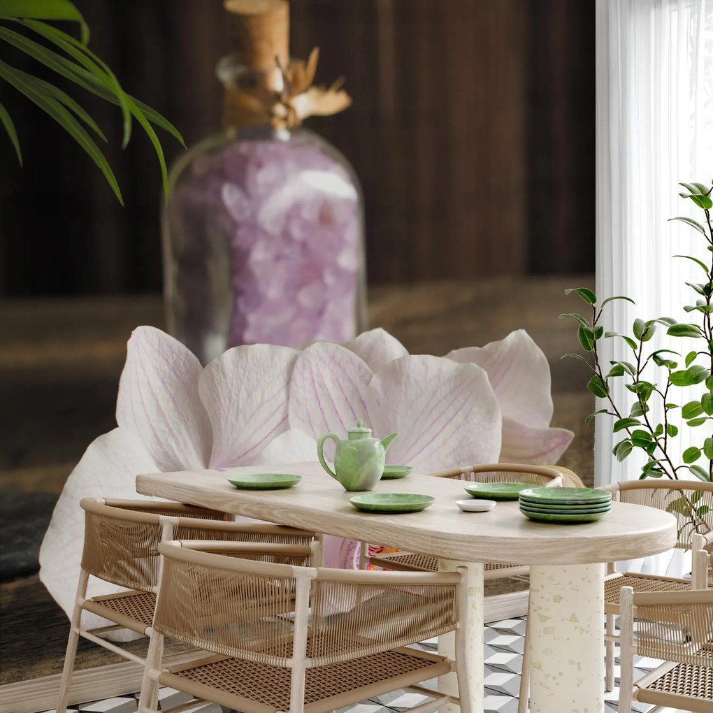 Fototapeta - Orchidee i spa (196x136 cm)
