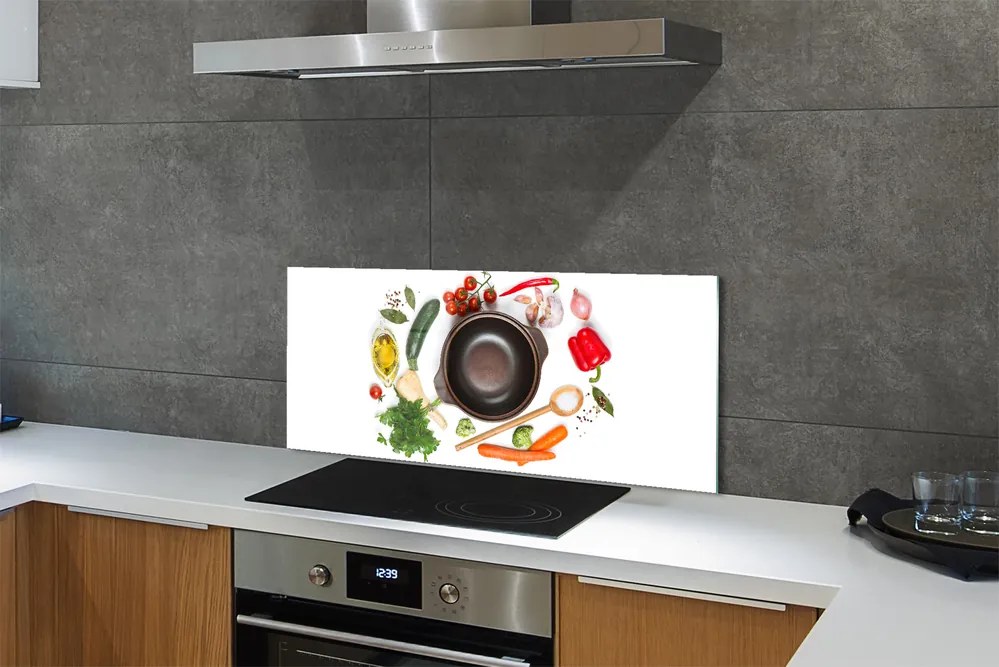 Panel nad Blat Kuchenny Pomidorki na Drewnianej Łyżce