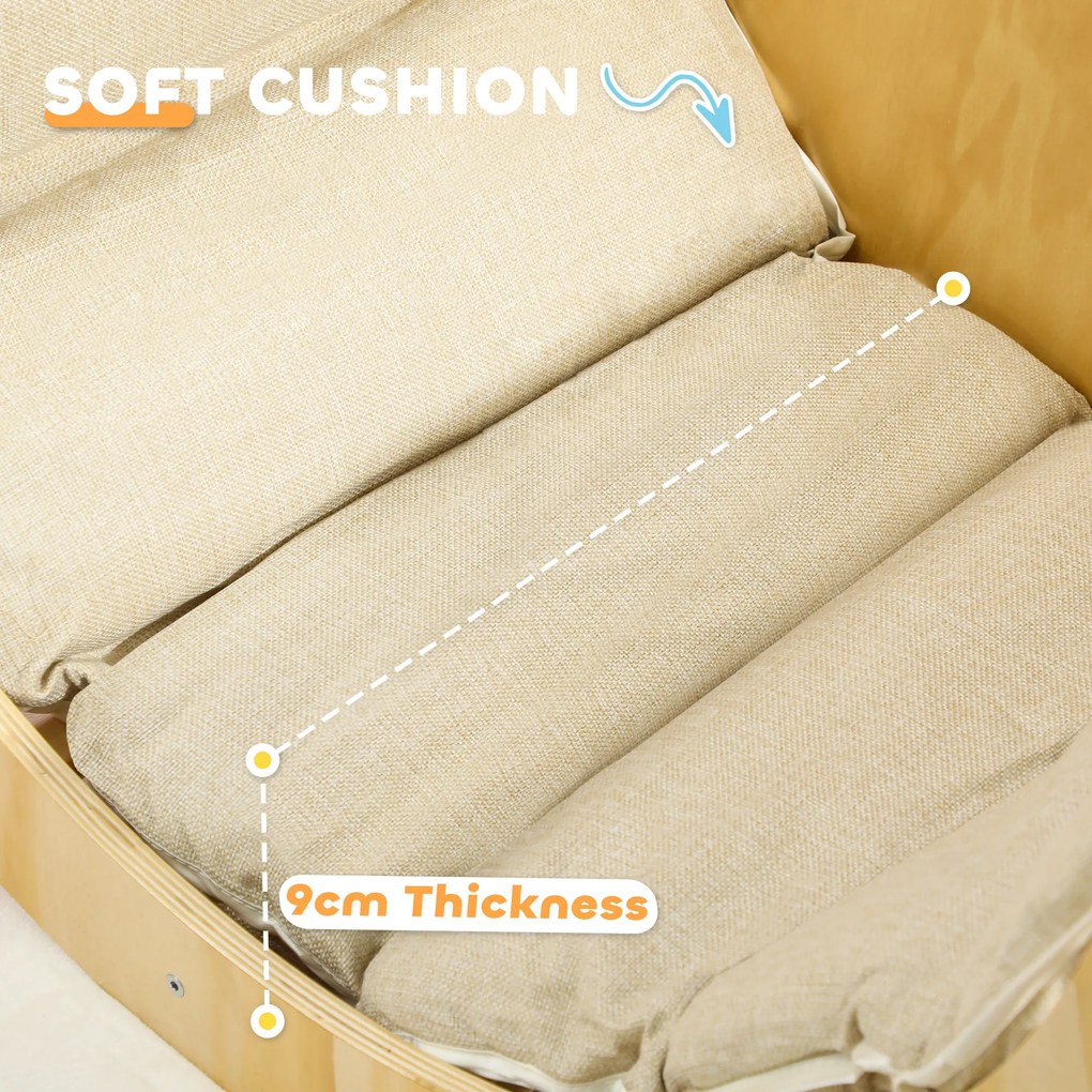 AIYAPLAY Klimbok, huśtawka, drabinka, z poduszką, dla dzieci 1,5-4 lata, do 50 kg