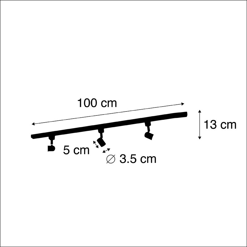 Nowoczesny system szynowy 1-fazowy 3 spoty czarny - Jeany Nowoczesny Oswietlenie wewnetrzne