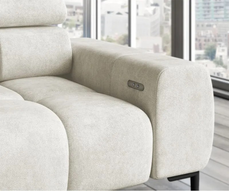 Narożnik PLAZA L Lewostronny w tkaninie Solar 03 WERSAL