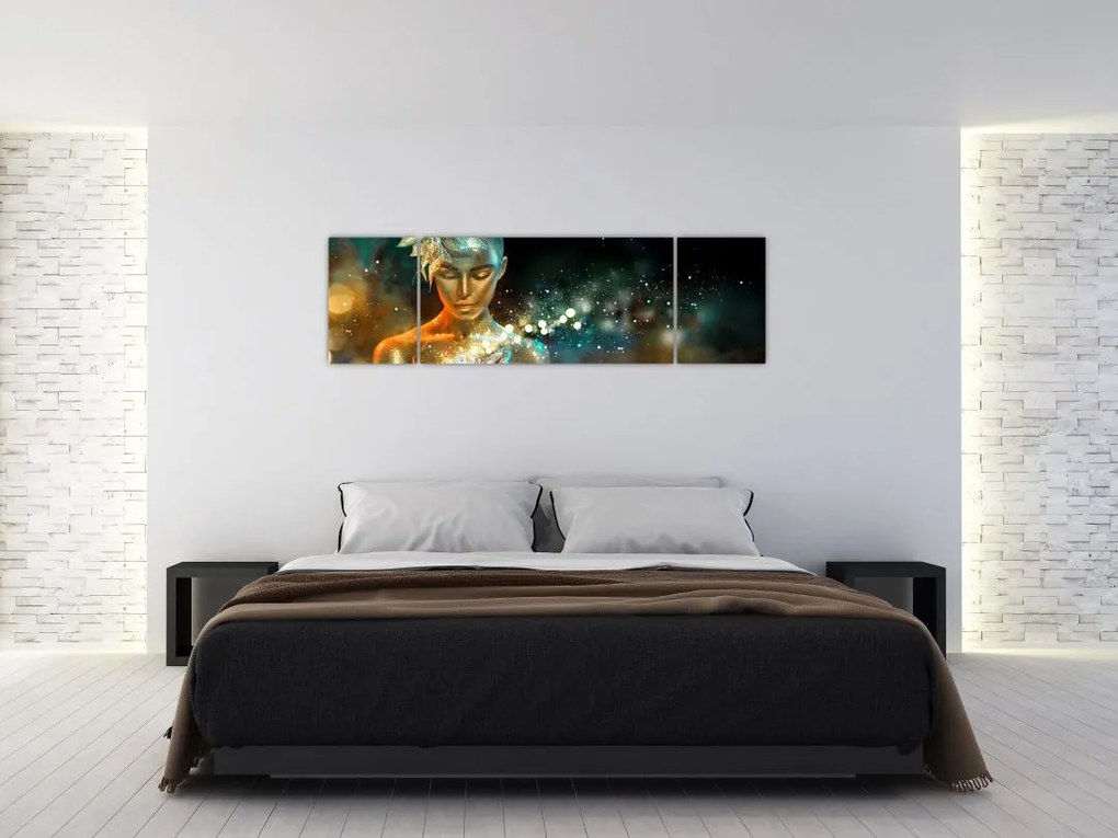 Obraz złotej wróżki (170x50 cm)