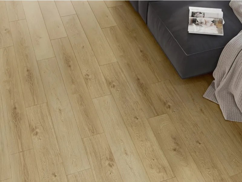 Mexen Anniston próbka paneli winylowych SPC 6,5 mm, podkład IXPE 1,5 mm, 4 V-Fuga, Dąb - F1038-S
