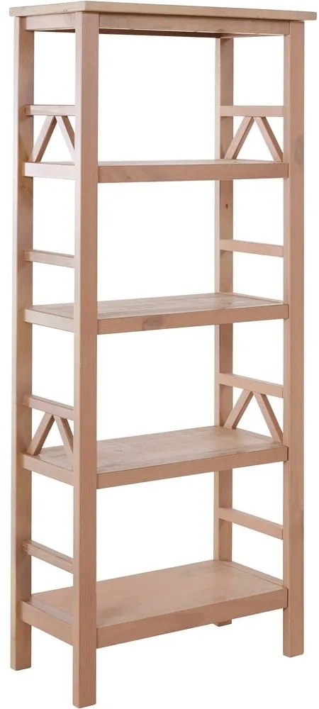 Regał z litego drewna sosnowego w naturalnym kolorze 62x138 cm Titian – Støraa
