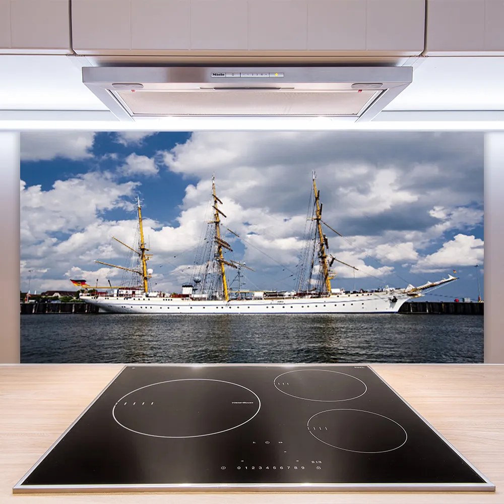 Panel Kuchenny Łódź Na Spokojnej Wodzie