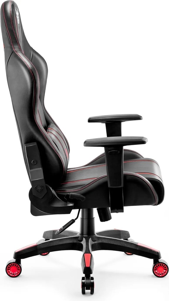 Fotel gamingowy młodzieżowy Diablo X-One 2.0 Small Size, kolor czarno-czerwony