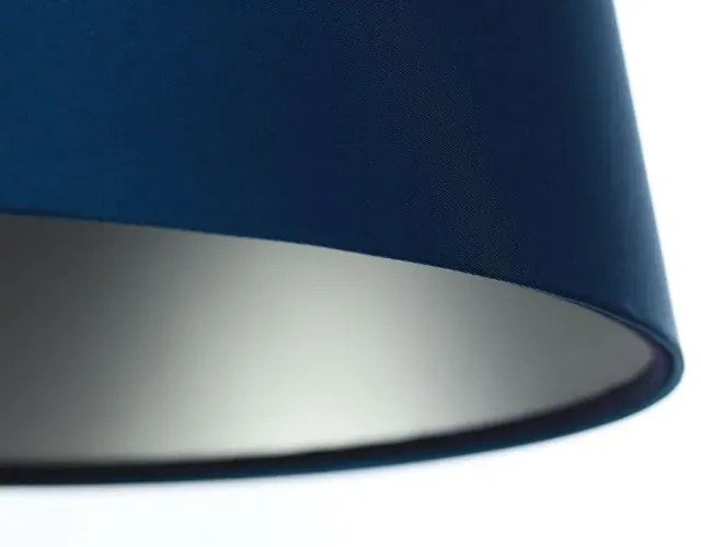 Granatowo-srebrna lampa wisząca stożek - S402 F9-S44