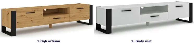 Szafka RTV biały mat 200 B6-A56