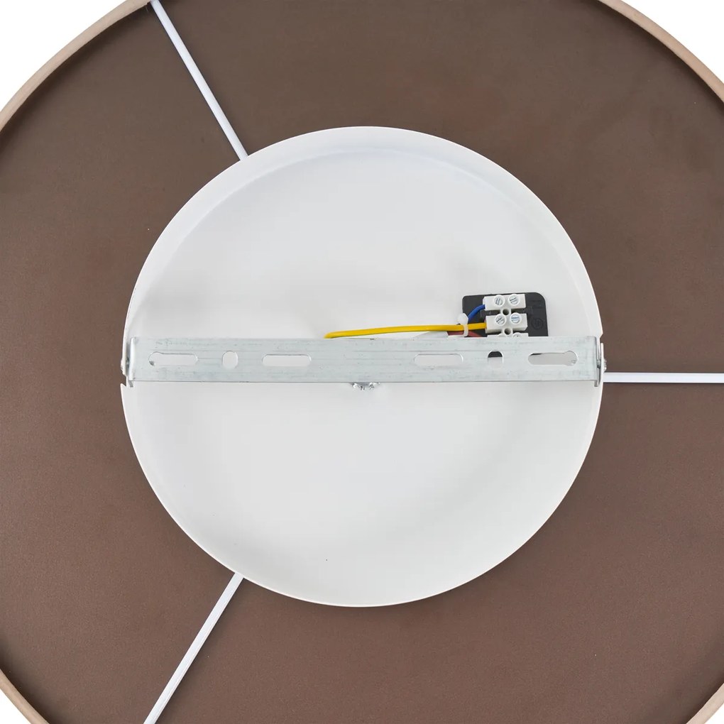 Nowoczesna lampa sufitowa z beżowej tkaniny z diodami LED z 3-stopniowym ściemnianiem - Bredow