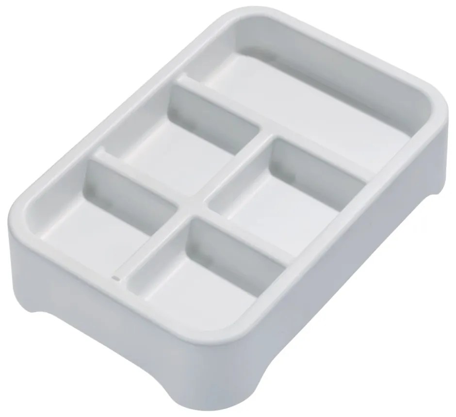 Szary organizer na biżuterię iDesign Eco Bin 5, 28,12x19,23 cm