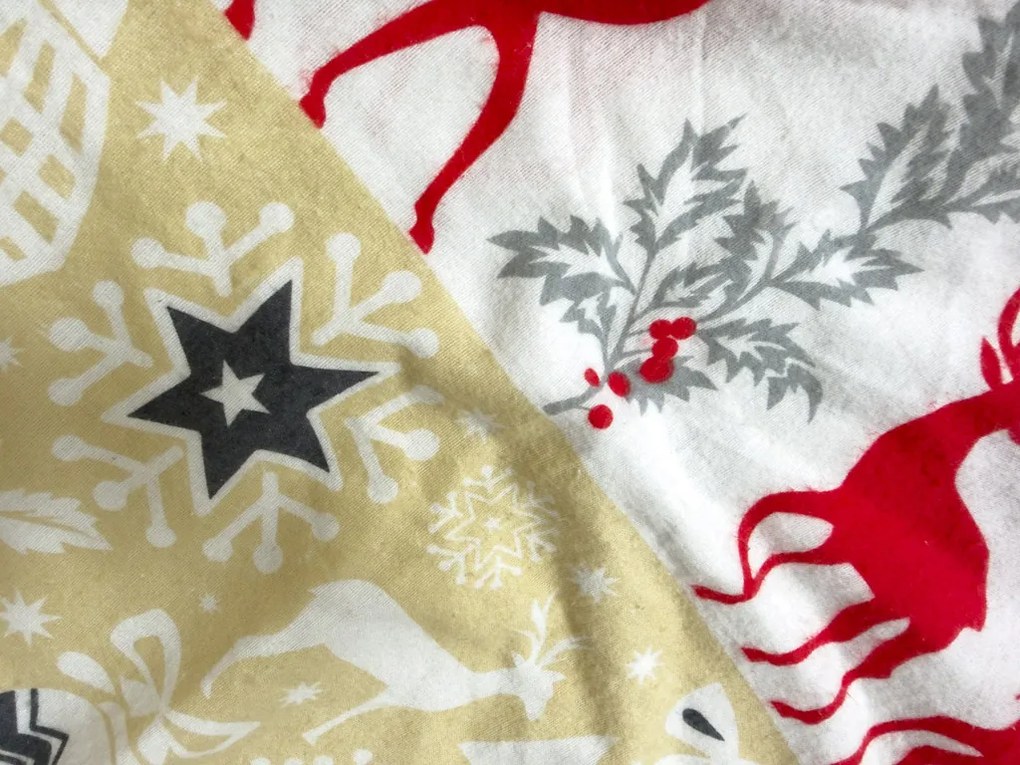 PrzytulneMieszkanie.pl PrzytulneMieszkanie.pl Flanelowa pościel CHRISTMAS TIME kolorowa Rozmiar pościeli: 70 x 90 cm | 140 x 200 cm