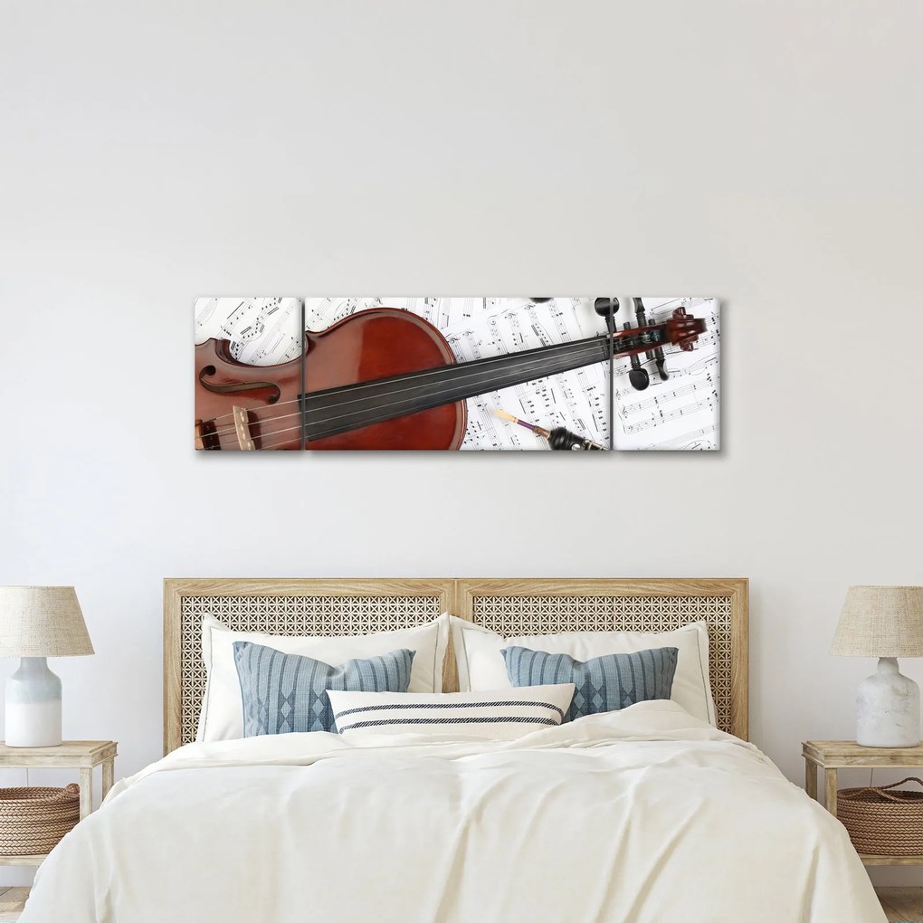 Obraz - Instrumenty muzyczne (170x50 cm)