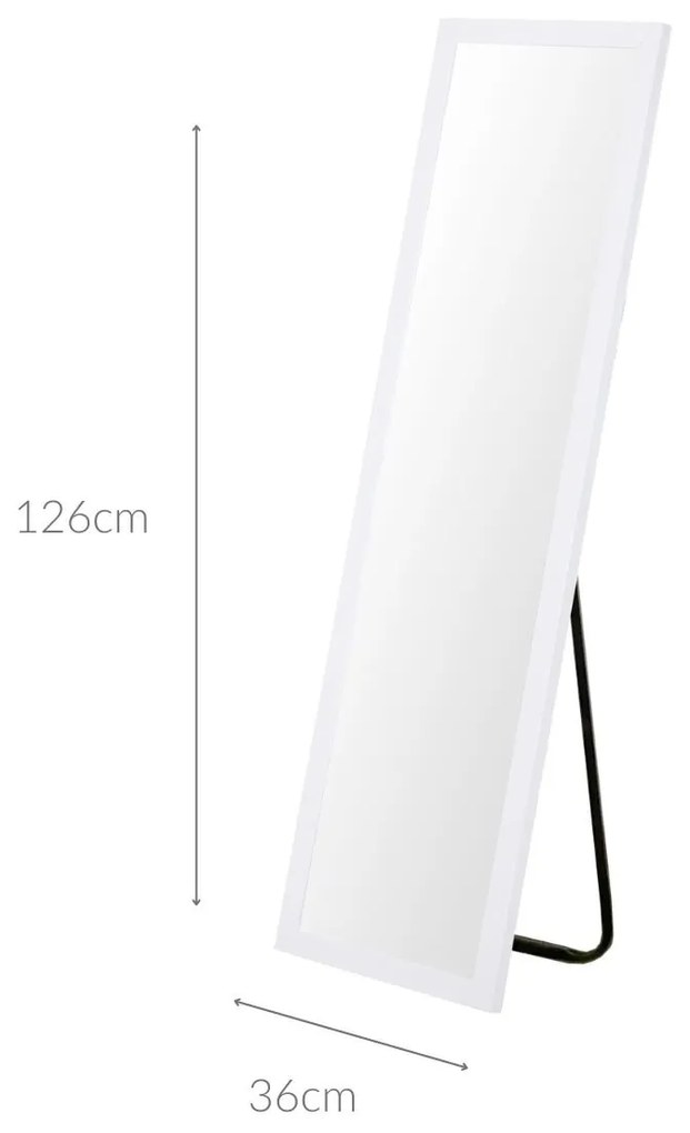 Lustro stojące prostokątne 126 cm